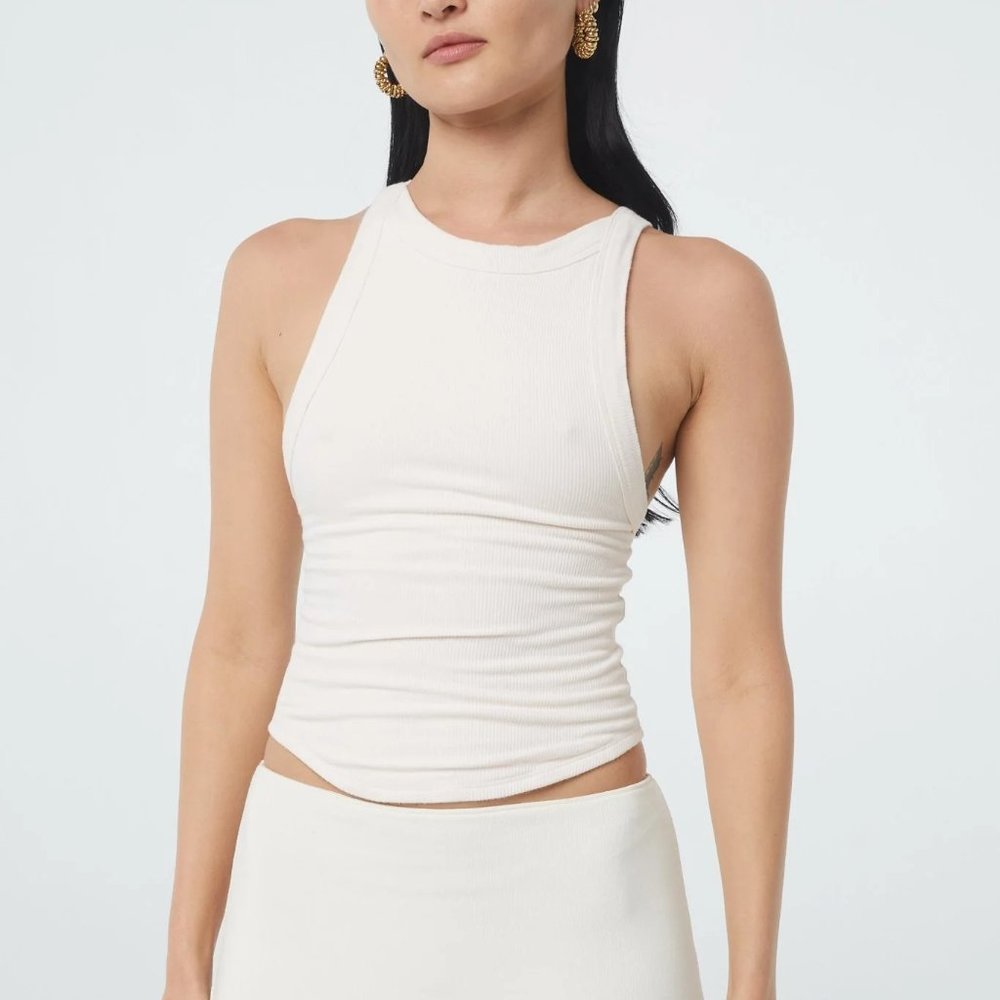 The Line By K Ximeno Tank Top Cream XS